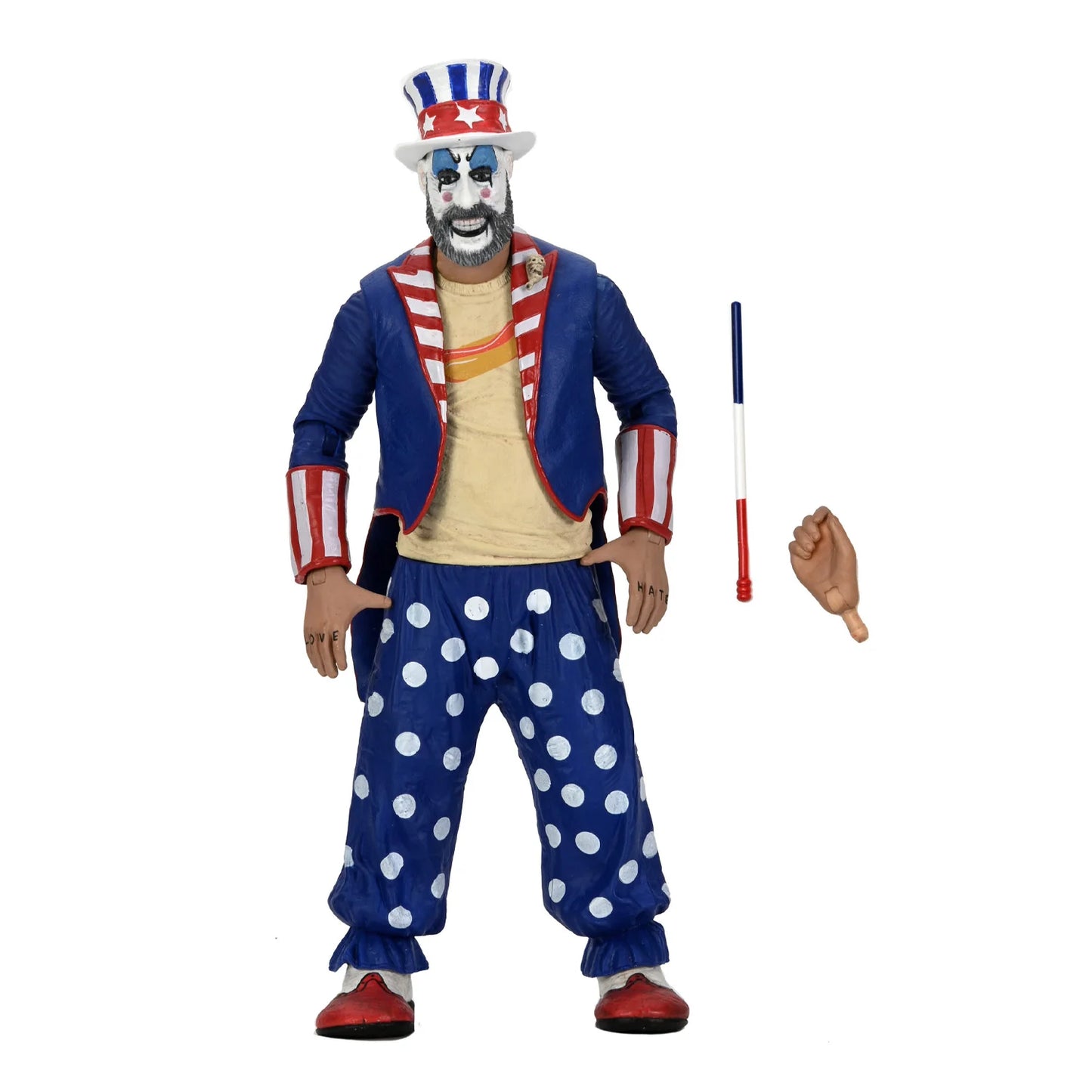 House of 1000 Corpses Captain Spaulding 20th Anniversary (Tailcoat) 7-Inch Figure