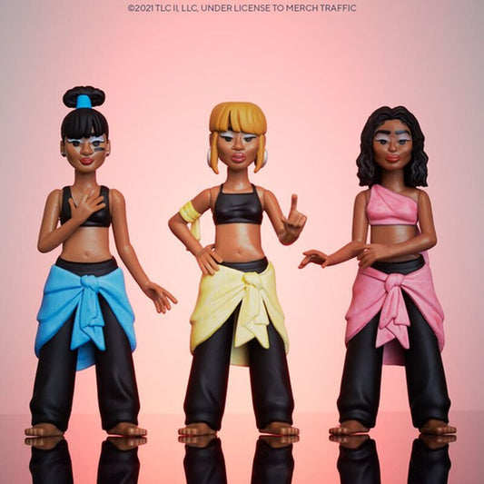 TLC T-Boz, Chilli and Left Eye Funko Gold Vinyl Figure Set