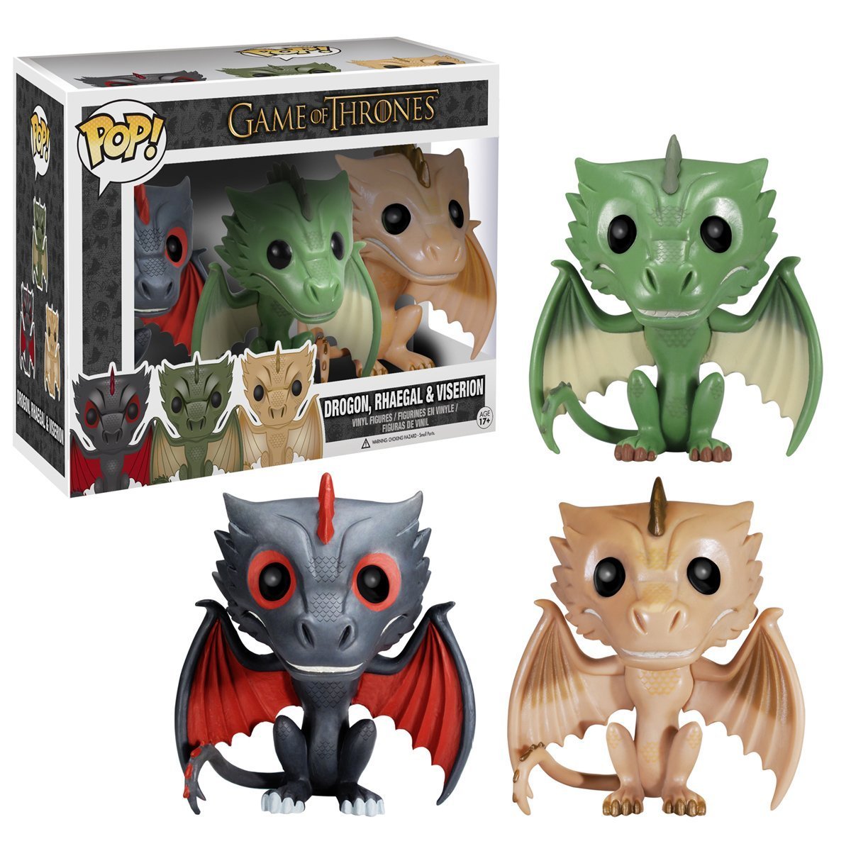 Game of Thrones Drogon, Rhaegal & Viserion Funko Pop! Vinyl Figure