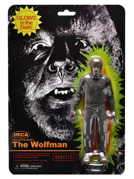 Universal Monsters Retro Glow-In-The-Dark Wolfman 7" Action Figure