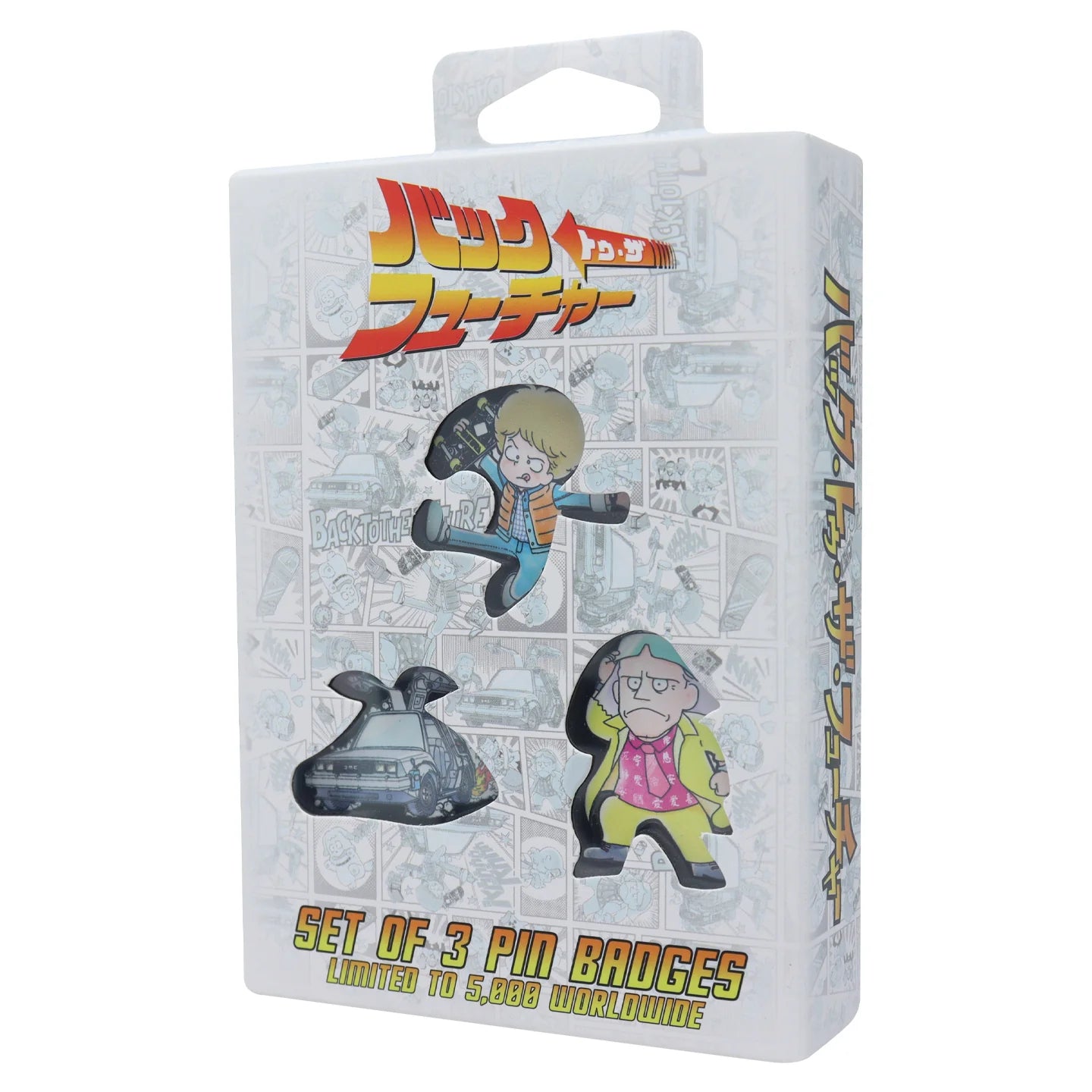 Back to the Future Limited Edition Japanese Style Triple Pin Badge Set