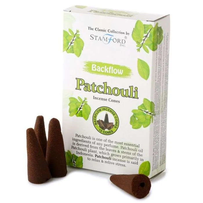 Patchouli Backflow Incense Cones 1 Pack x 12 Cones