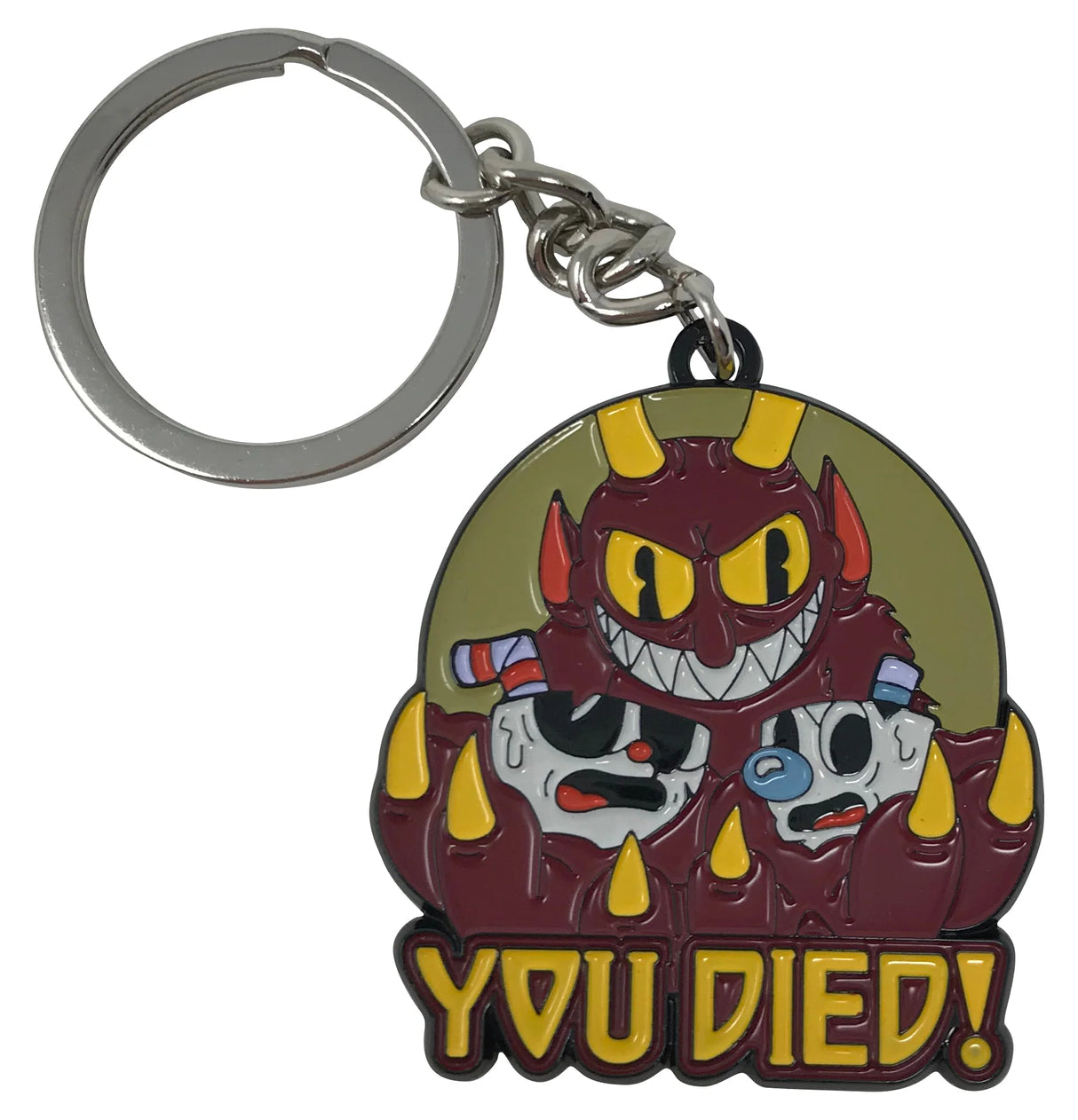 Cuphead Limited Edition You Died Keychain