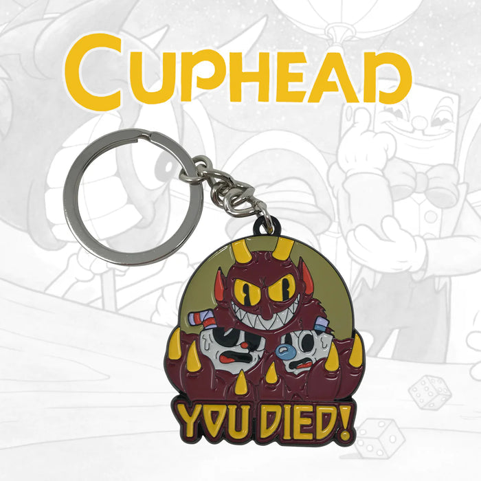 Cuphead Limited Edition You Died Keychain