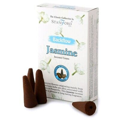 Jasmine Backflow Incense Cones 1 Pack x 12 Cones