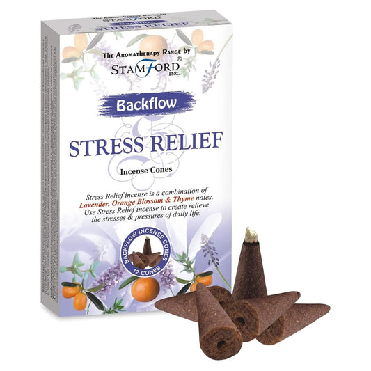 Stress Relief Backflow Incense Cones 1 Pack x 12 Cones