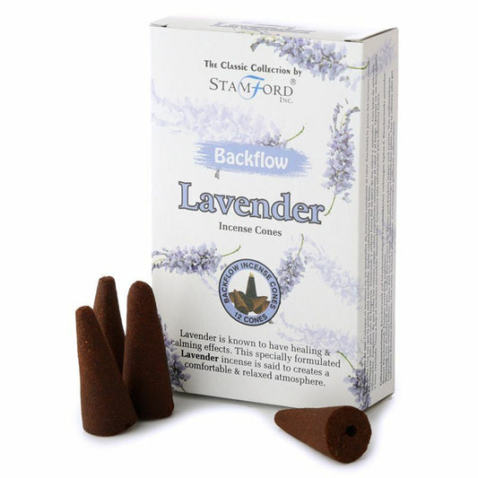 Lavender Backflow Incense Cones 1 Pack x 12 Cones
