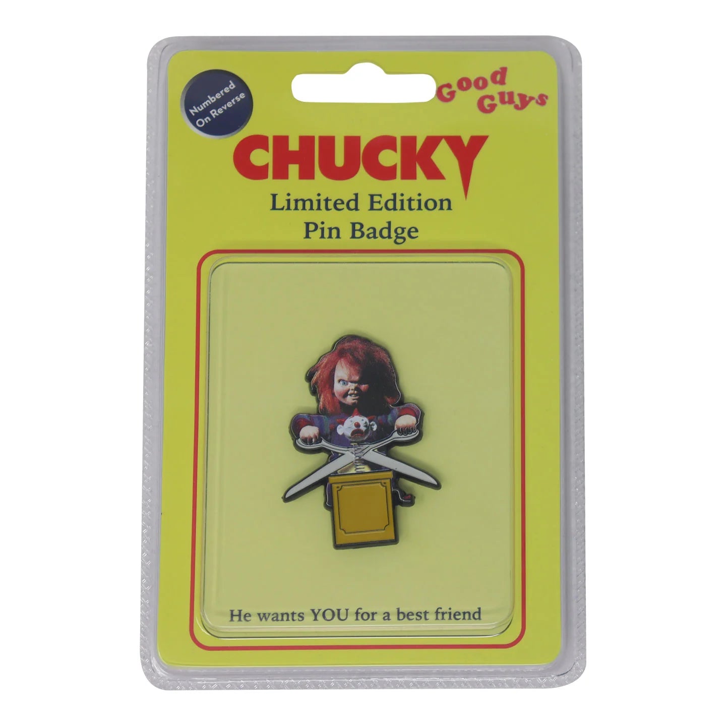 Chucky Pin Badge