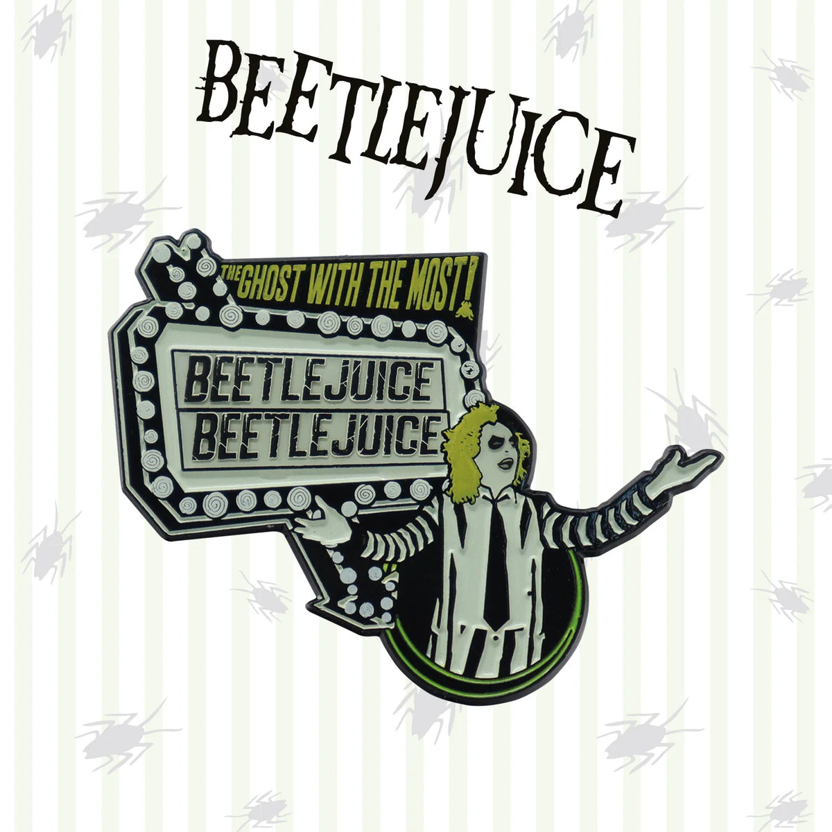 FaNaTtik Beetlejuice Pin Badge Limited Edition FaNaTtik Beetlejuice Pin Badge Limited Edition