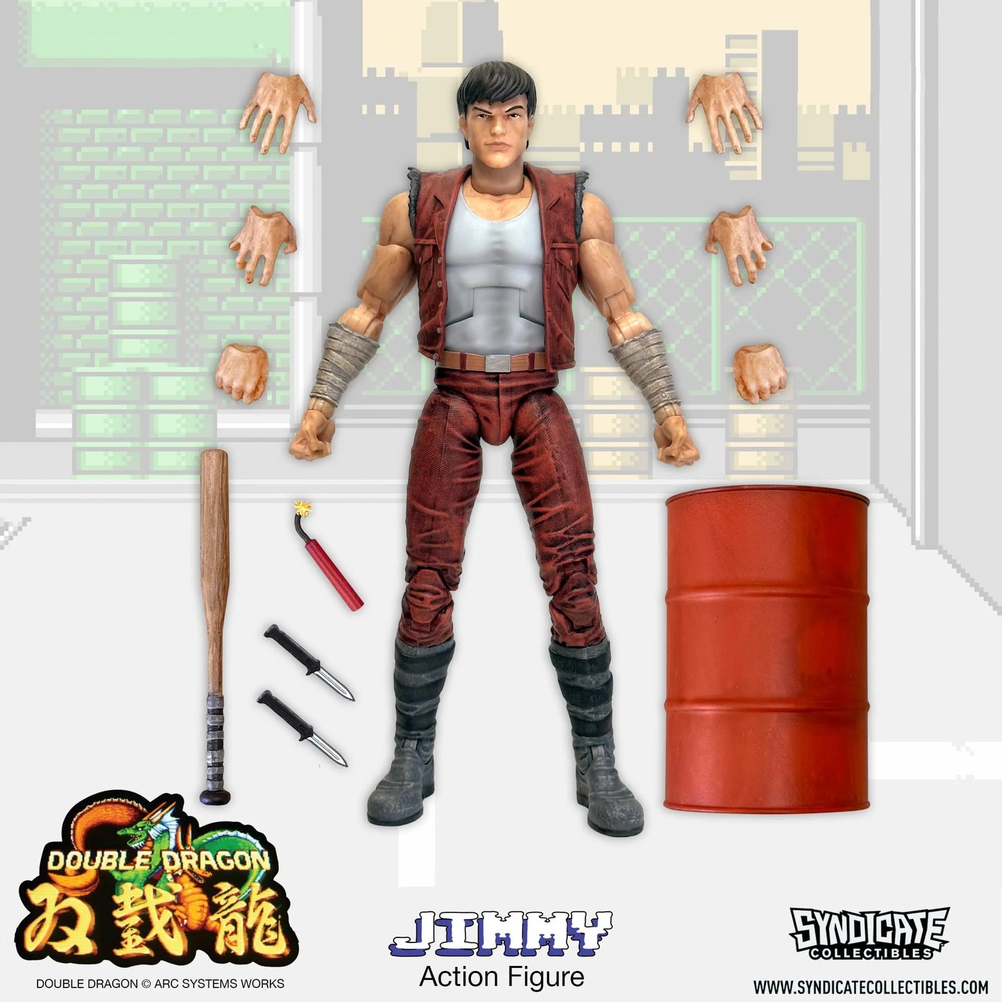 Double Dragon Jimmy Lee Action Figure