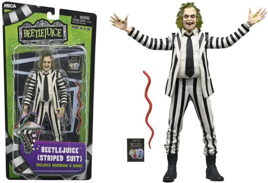 Beetlejuice (1988) Black & White Striped Suit Figure