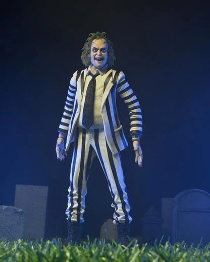Beetlejuice (1988) Black & White Striped Suit Figure
