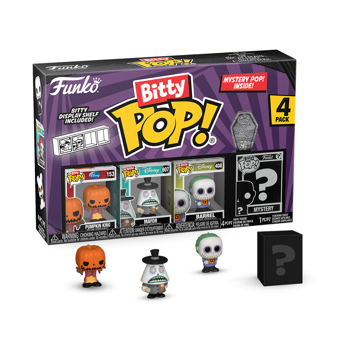 The Nightmare Before Christmas Series 3 Bitty Funko Pop! 4-Pack