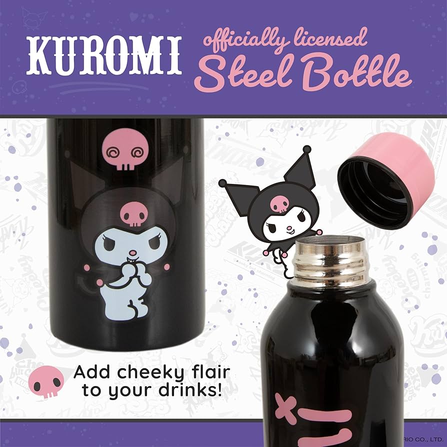 Kuromi Steel Drinks Bottle