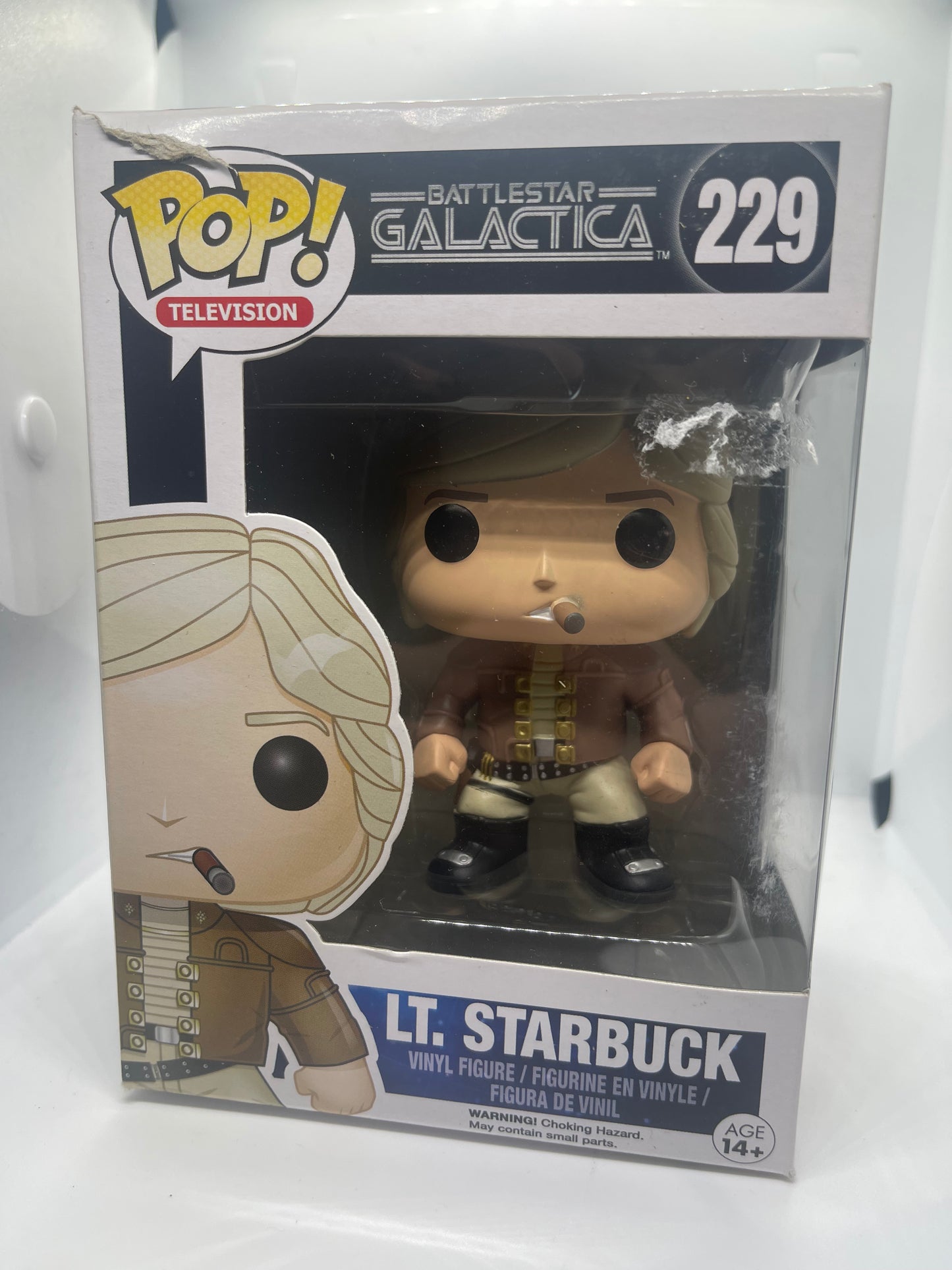 Battlestar Galactica 229 Lieutenant Starbuck Funko Pop! Vinyl Figure (Damaged Box)