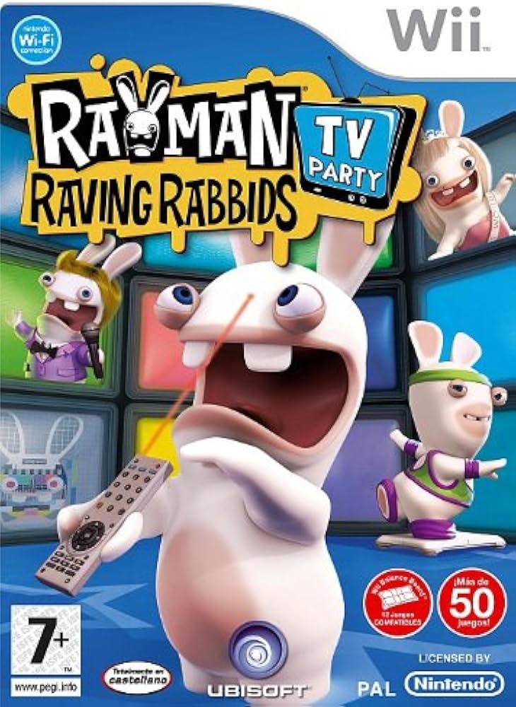 Rayman Raving Rabbids TV Party Nintendo Wii Videogame