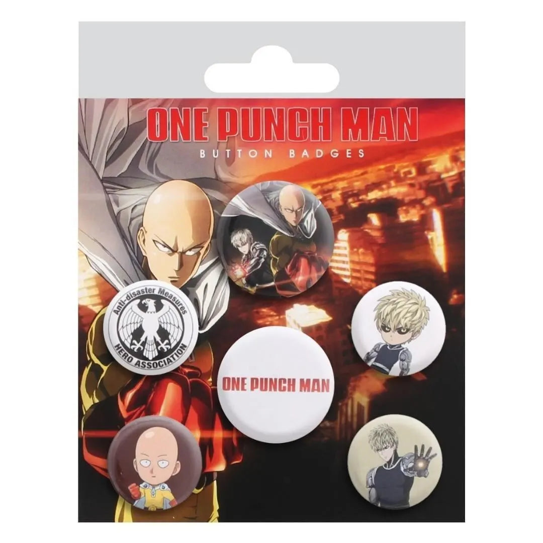 One Punch Man Button Badge Pack