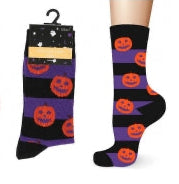 Halloween Womens Patterned Cotton Socks