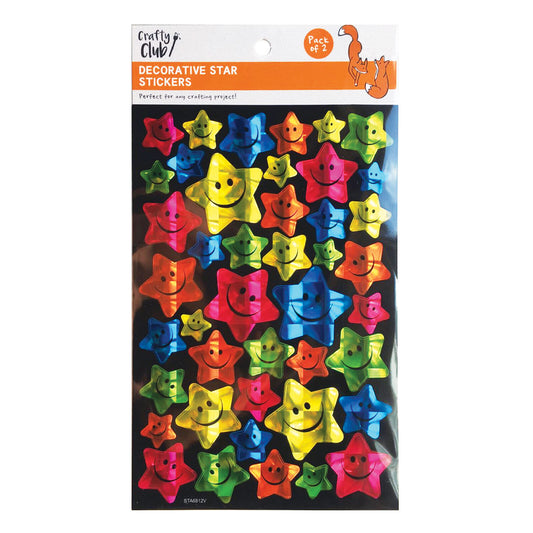 Decorative Star Stickers 2-Sheet Pack