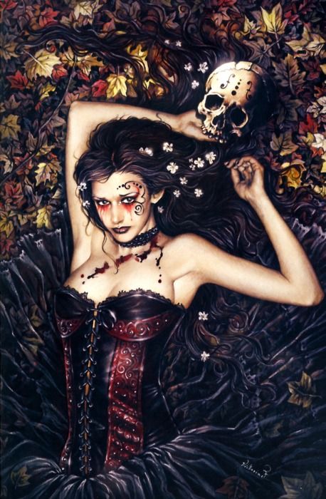 Vampire Girl by Victoria Frances 3D Lenticular Poster