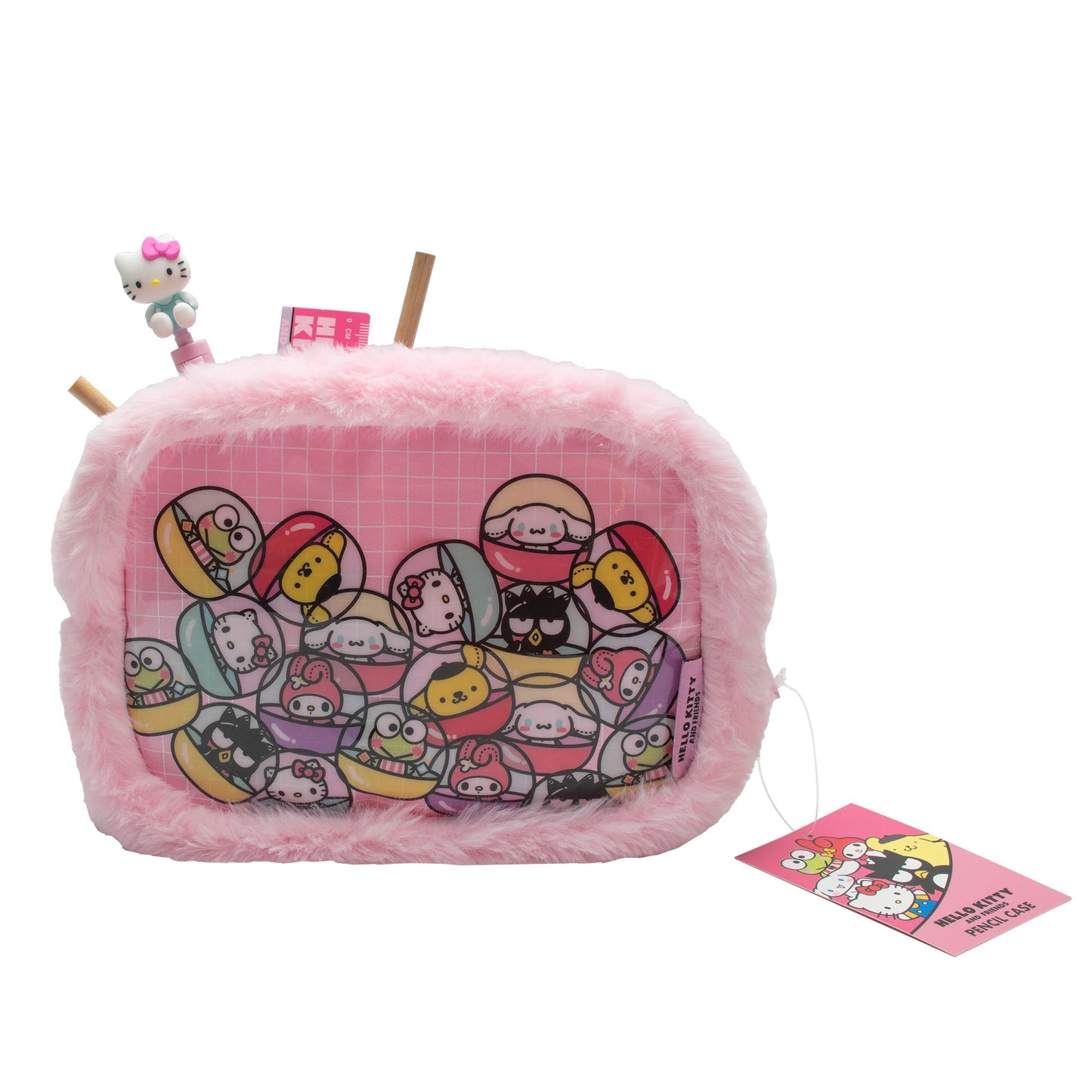 Hello Kitty and Friends Gachapon Plush Pencil Case