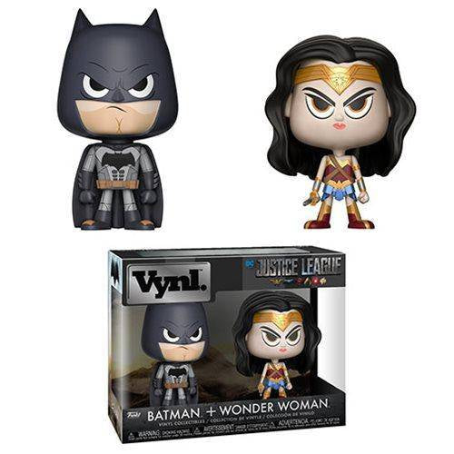 Justice League Batman & Wonder Woman Vynl. Figure 2-Pack