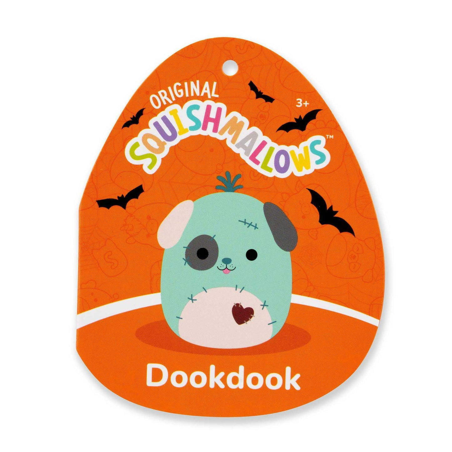 Dookdook the Teal Patchwork Dog Halloween Squishmallow