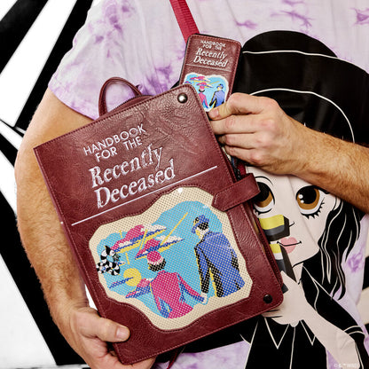 Beetlejuice Handbook For The Recently Deceased Pin Trader Backpack by Loungefly