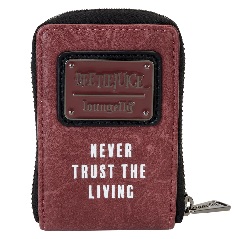 Beetlejuice Handbook For The Recently Deceased Accordion Wallet by Loungefly