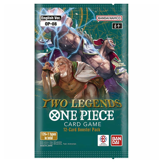 One Piece Card Game (OP08) Two Legends Booster Pack (12 Cards)