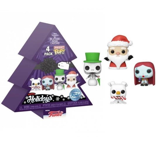 The Nightmare Before Christmas Pocket Pop! Happy Holidays 4-Pack