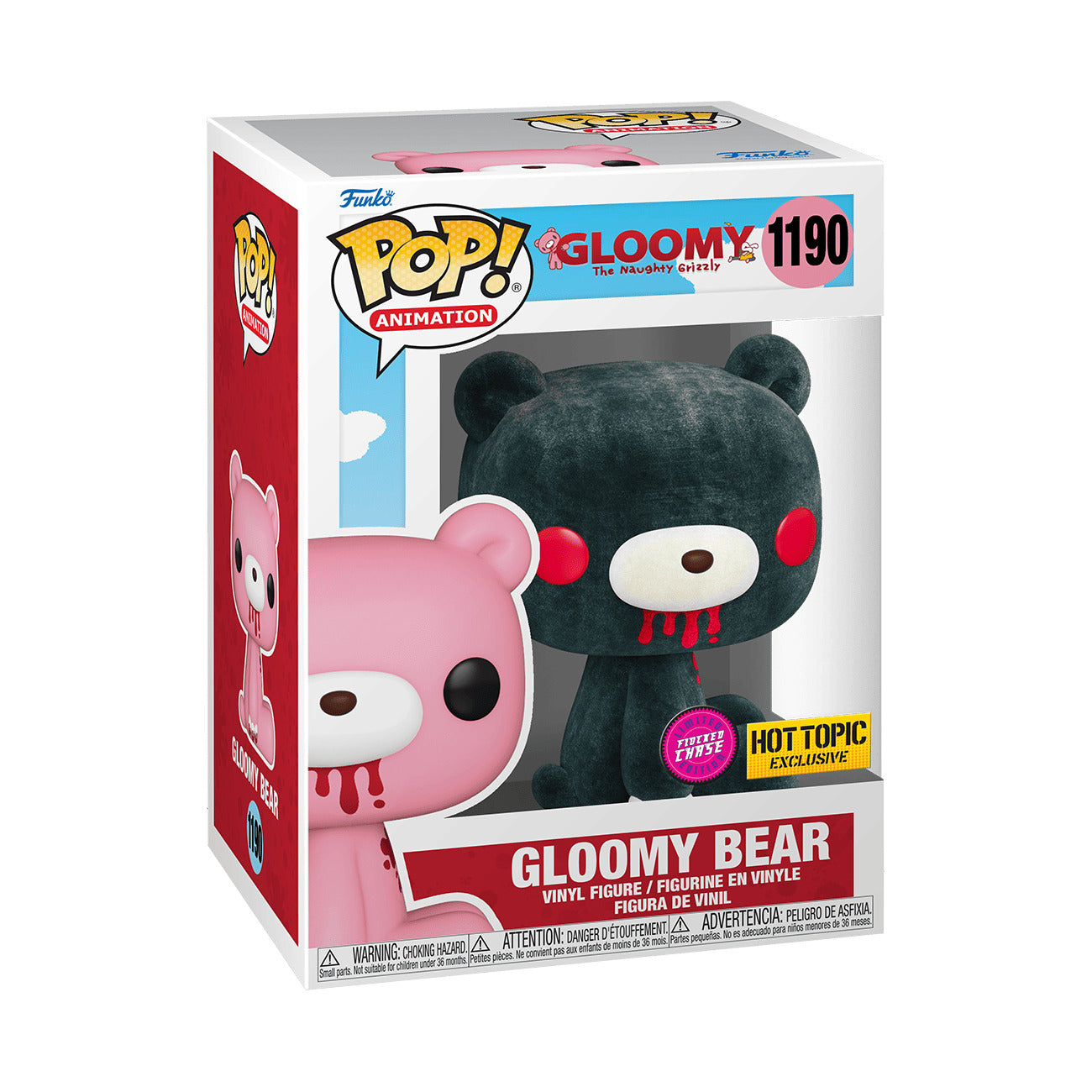 Gloomy 1190 Gloomy Bear Flocked Hot Topic Exclusive Chase Funko Pop! Vinyl Figure