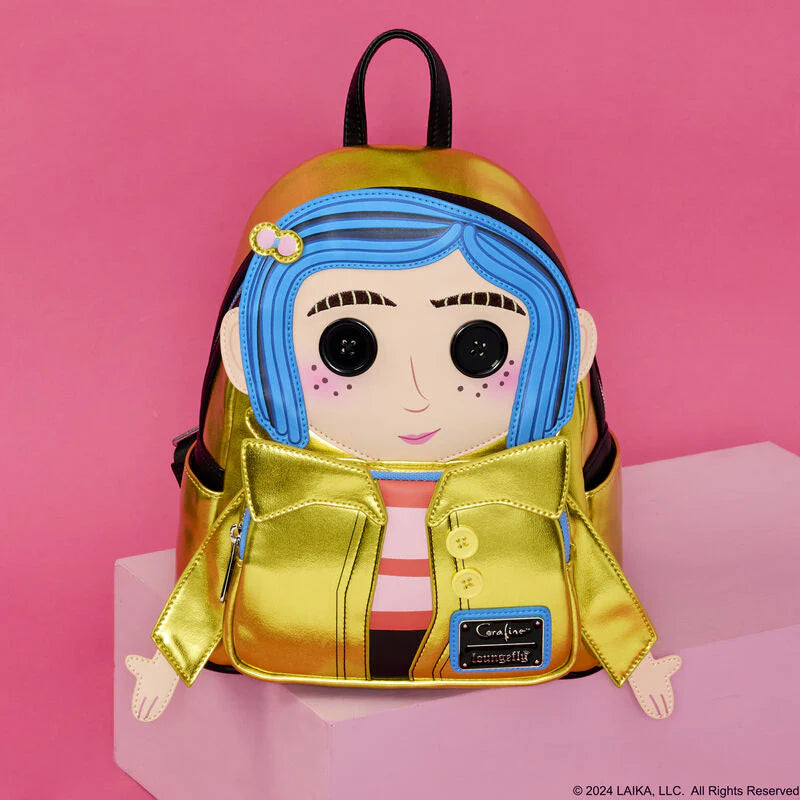 Coraline Doll Cosplay Mini Backpack by Loungefly