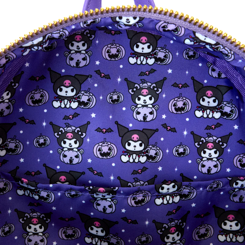 Sanrio Kuromi Pumpkin Loungefly Mini Backpack