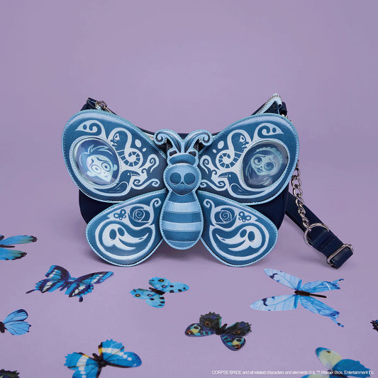 The Corpse Bride Butterfly Crossbody Backpack by Loungefly