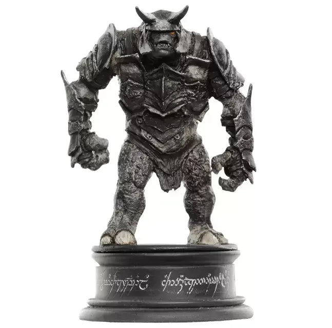 Lord of the Rings Battle Troll Black Pawn Chess Figurine