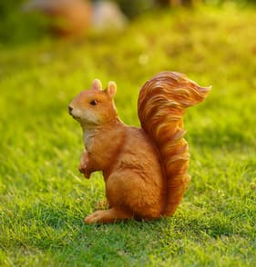 Red Squirrel Polyresin Statue