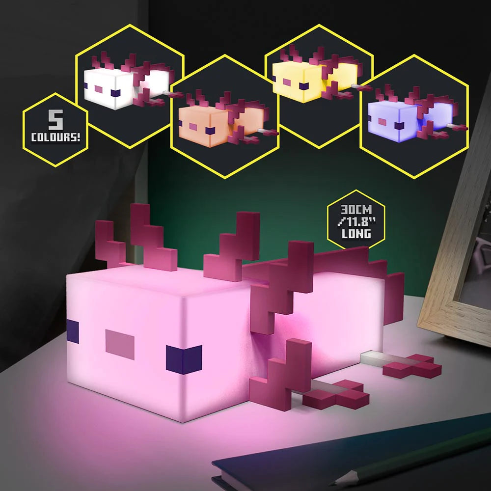 Minecraft Axolotl Colour Changing Light – Kawaii Killmonster