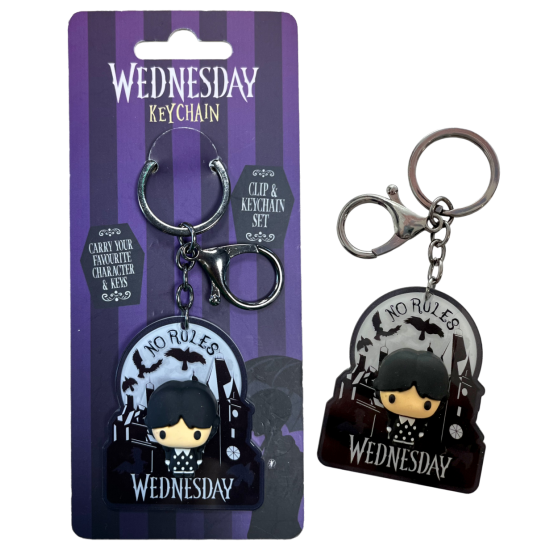 Wednesday Character Keychain