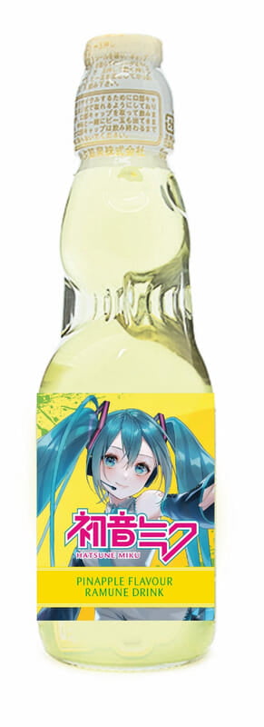 Hatsune Miku Pineapple Flavour Ramune Soda 200ml