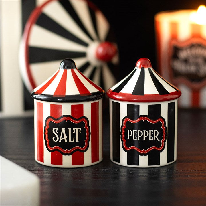 Circus Tent Ceramic Salt And Pepper Shakers