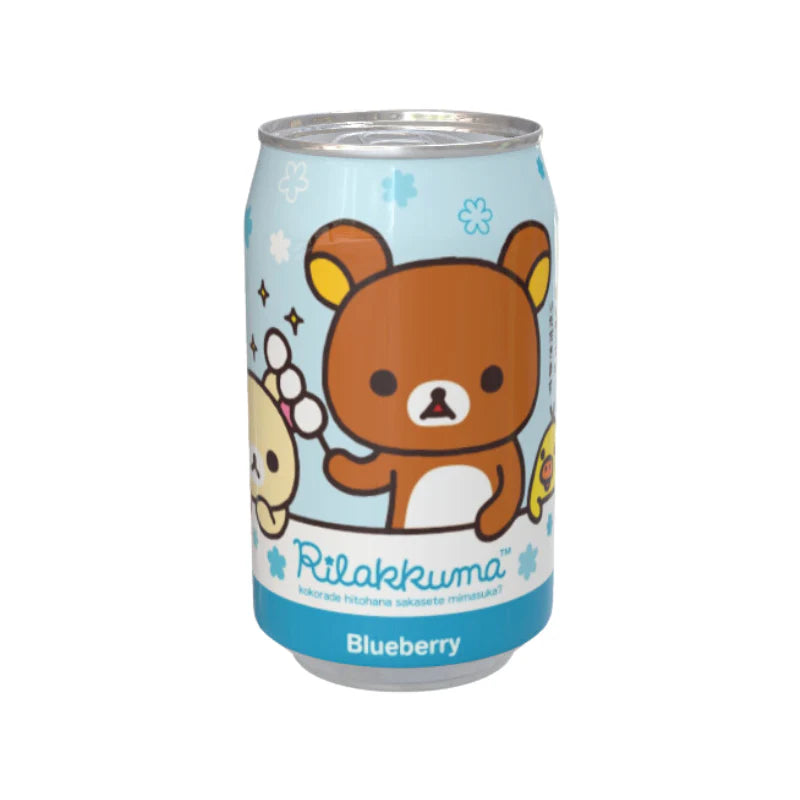 Rilakkuma Blueberry Flavour Soda Can 330ml