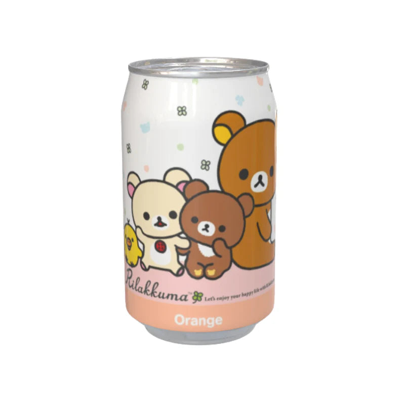 Rilakkuma Orange Flavour Soda Can 330ml