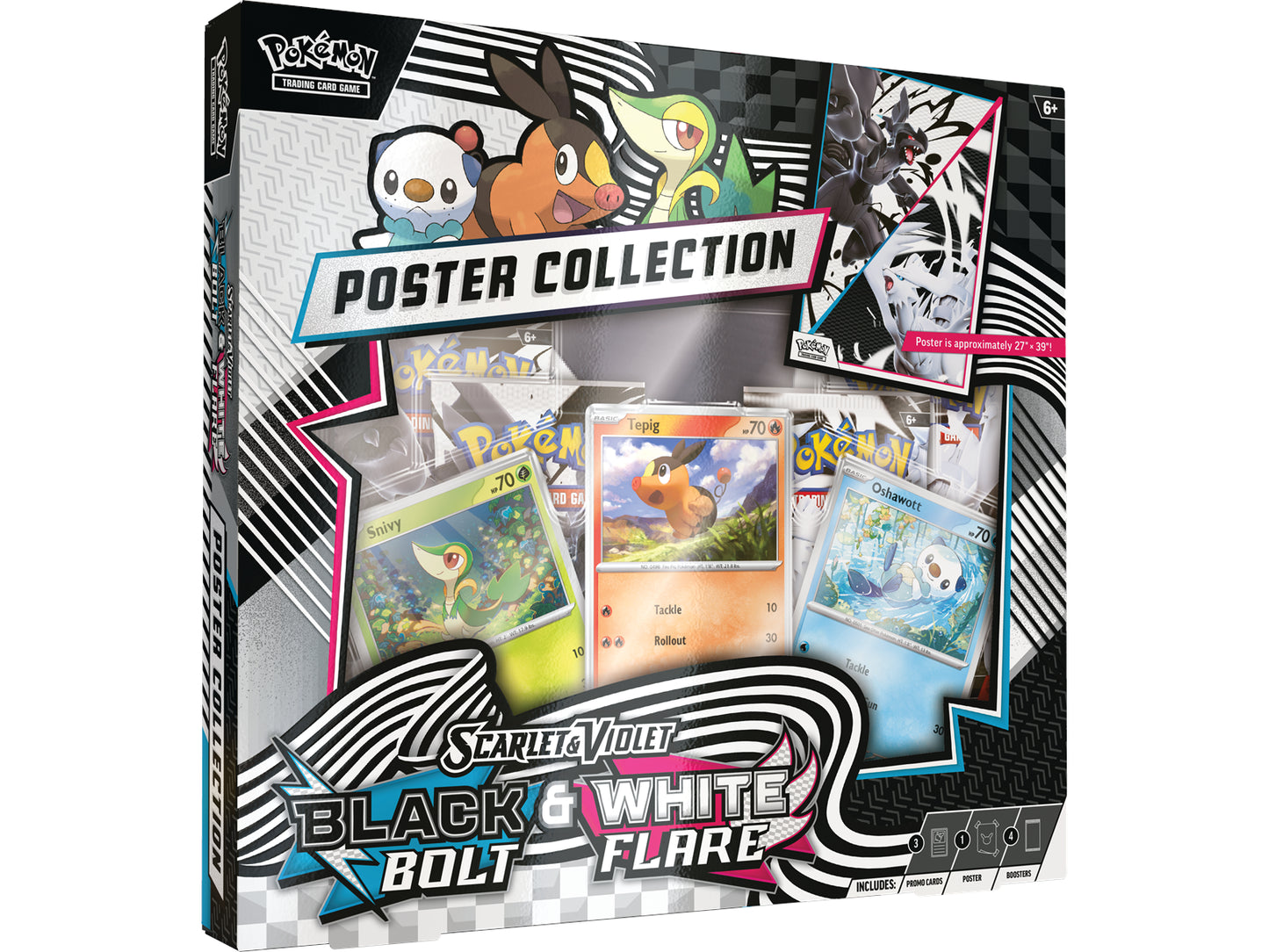Pokémon Scarlet & Violet Black Bolt & White Flare Poster Collection