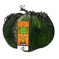 Large Velour Decorative Pumpkin