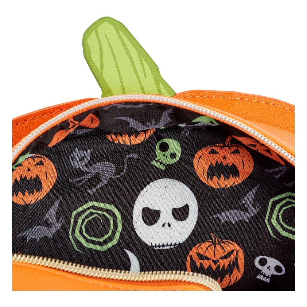 Nightmare Before Christmas Jack Skellington Jack O-Lantern Loungefly Glow in the Dark Crossbody Bag