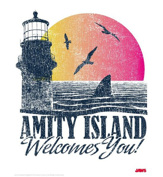 Jaws Amity Island Edition Art Print