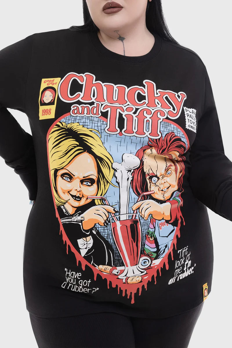 Chucky & Tiff Forever Sweatshirt by Killstar