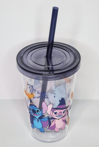 Lilo & Stitch Pumpkin Plastic Tumbler