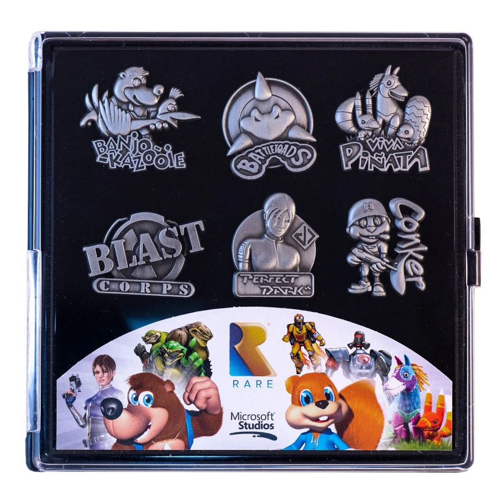 Rare Heritage Gaming Pin Badge Limited Edition Set